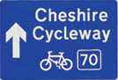 Cheshire Cycleway Sign