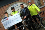 John Mosinski's sponsored bike ride - photo by &lsquo;Hospital Photographer&rsquo;