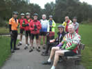 Wrexham Reivers on 70th anniversary ride to the Northgate Arena, 5/9/09.