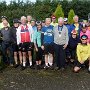 Group photo with Paul Tuohy (Chief Executive Cycling UK) at Walk Mill before the start.